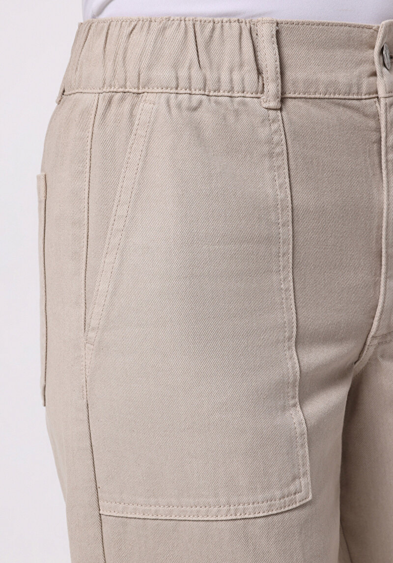 Afișați detalii pentru Pantaloni De Dama Bej Regular Fit  Cl1075745