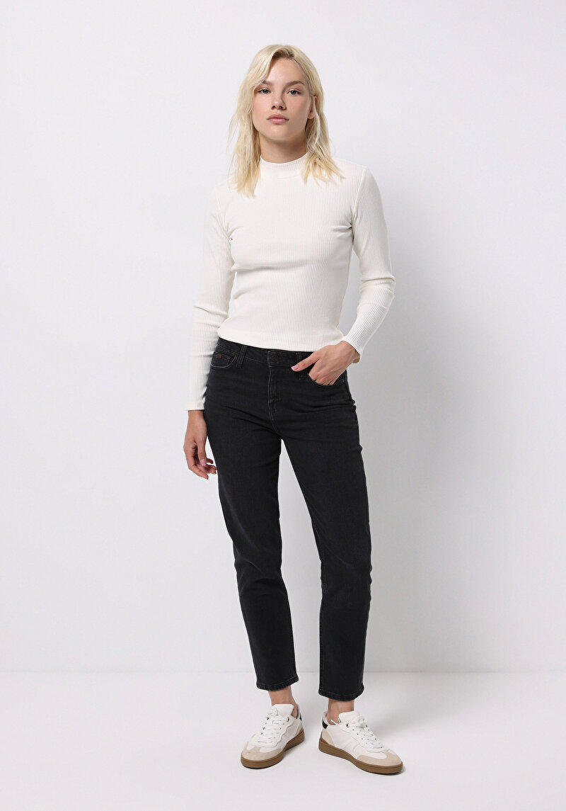 Afișați detalii pentru Pantaloni De Dama Denim Mom Fit 896  Maria Cl1075993