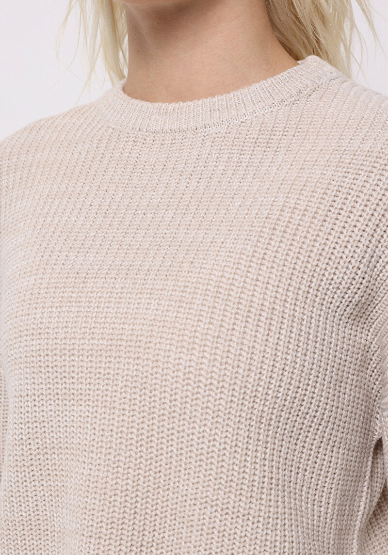 Afișați detalii pentru Pulover De Dama Ecru Regular Fit  Cl1076099