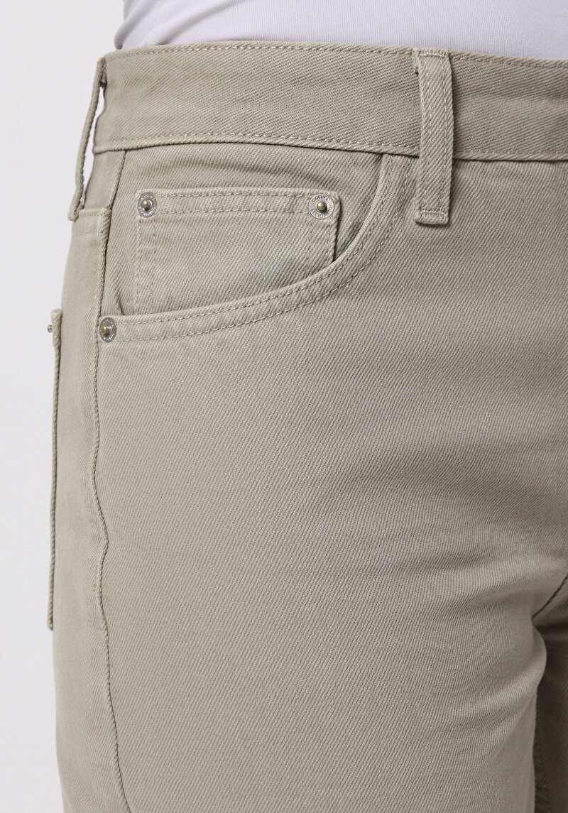 Afișați detalii pentru Pantaloni De Dama Verde Barrel Fit  Cl1076105