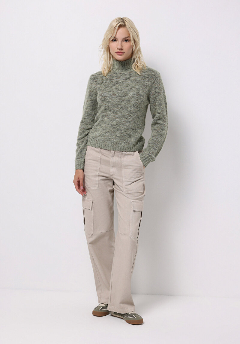 Afișați detalii pentru Pulover De Dama Verde Slim Fit  Cl1076811