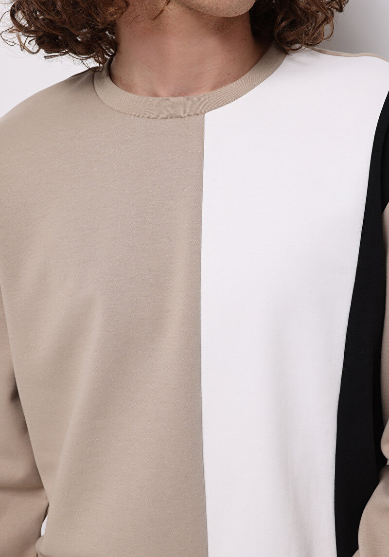 Imagine a Hanorac / Bluza De Barbati Bej Comfort Fit Cl1075322