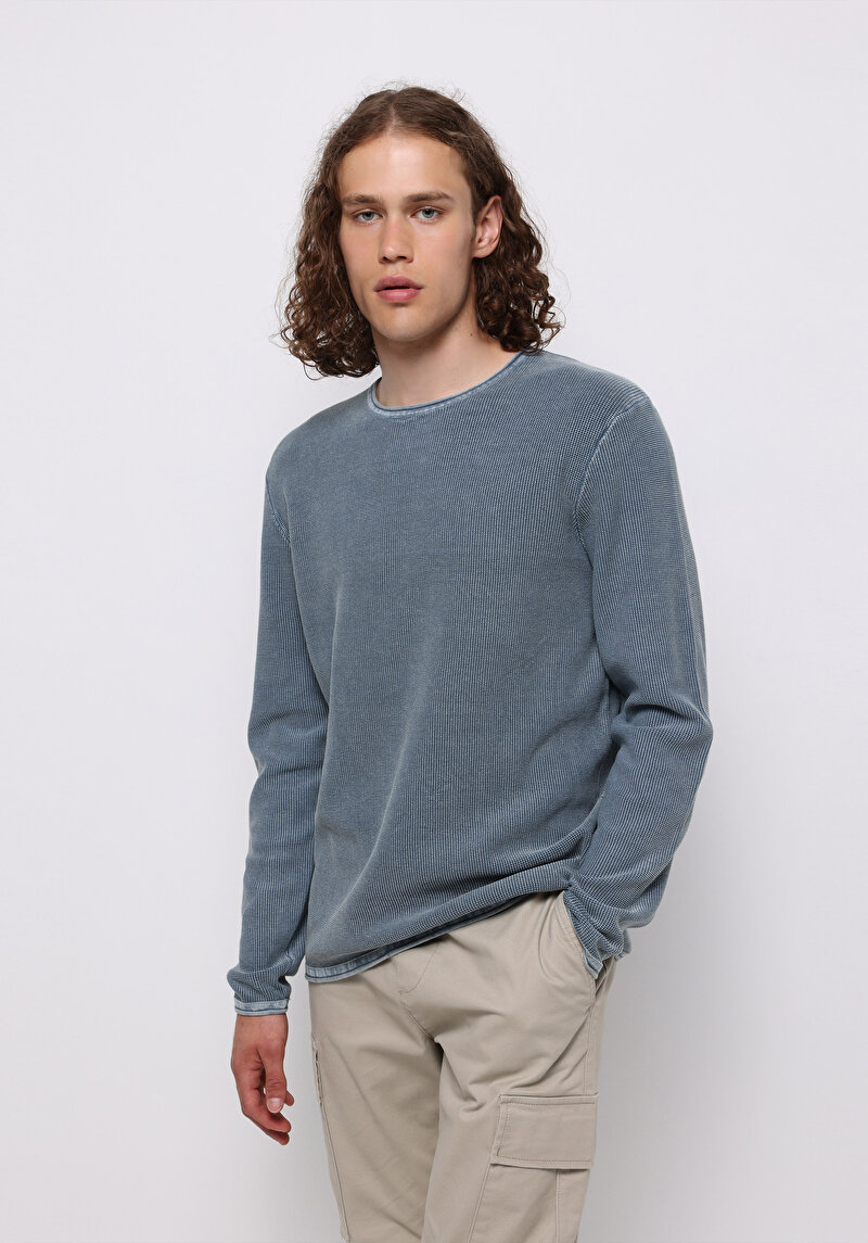 Imagine a Pulover De Barbati Albastru Regular Fit  Cl1076274