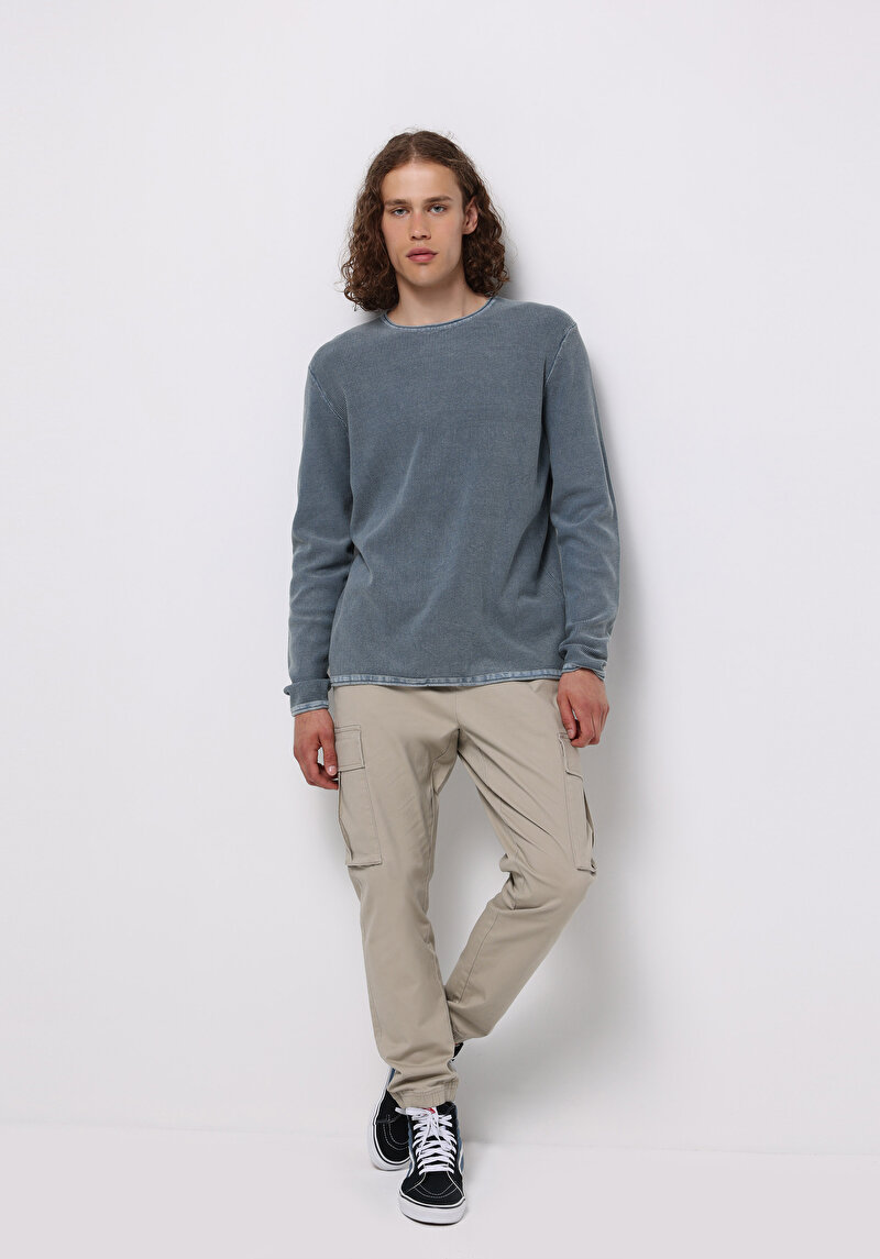 Afișați detalii pentru Pulover De Barbati Albastru Regular Fit  Cl1076274