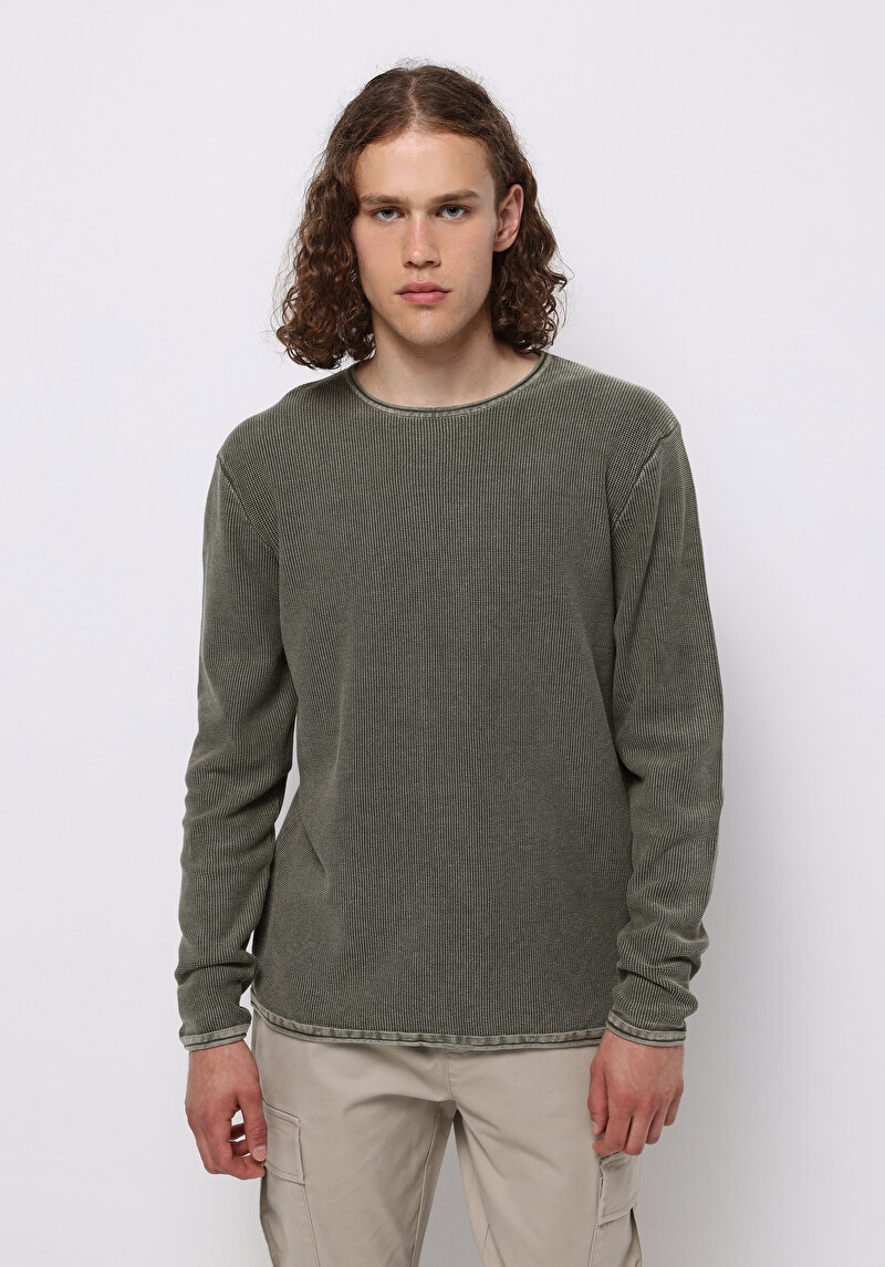 Imagine a Pulover De Barbati Kaki Regular Fit  Cl1076274