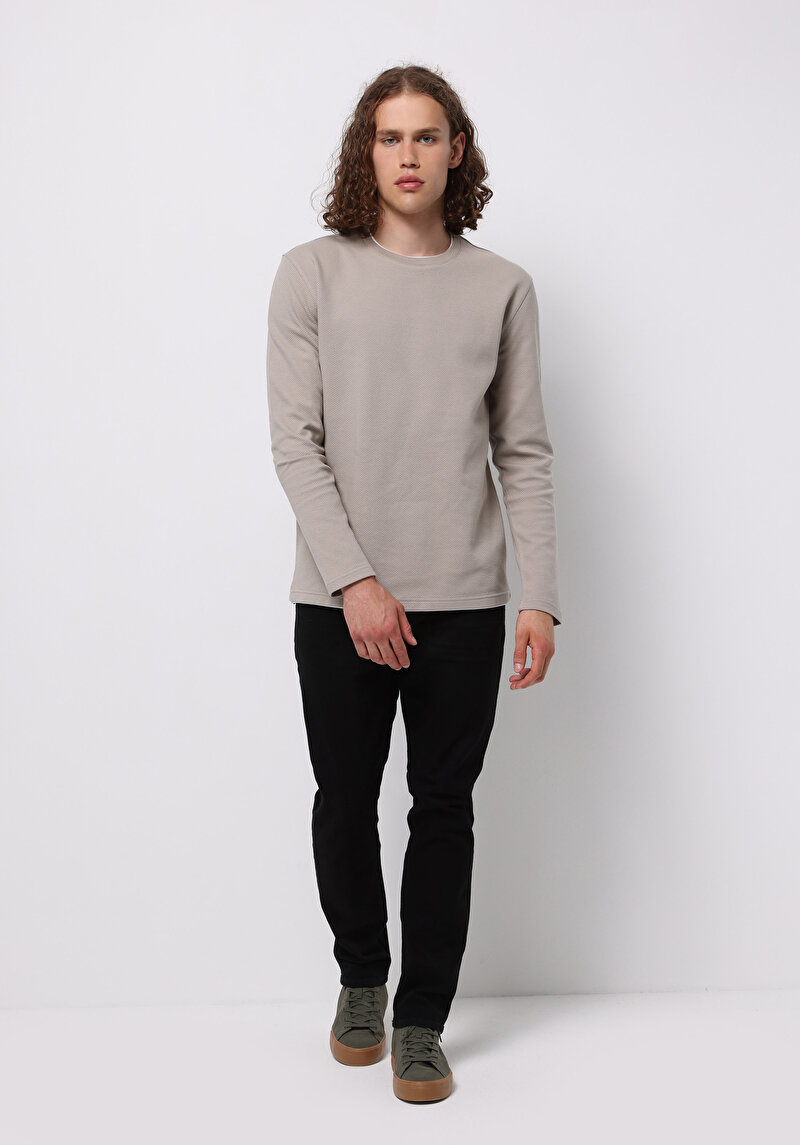 Afișați detalii pentru Tricou Cu Maneca Lunga De Barbati Vizon Regular Fit  Cl1076433