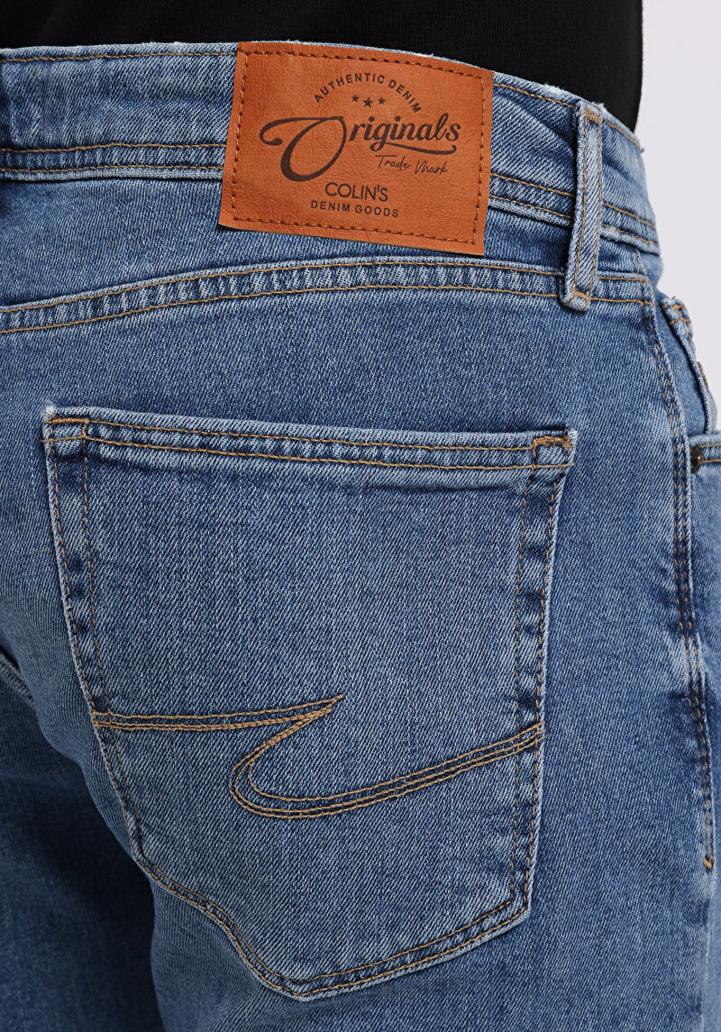 Afișați detalii pentru Pantaloni De Barbati Albastru Deschis Regular Fit 067 Jack Cl1076541