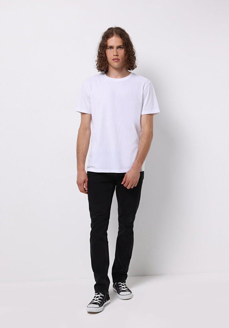 Imagine a Pantaloni De Barbati Albastru Marin Straight Fit 044 Karl Cl1076702