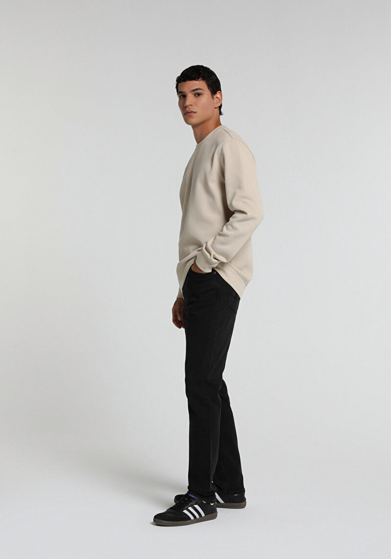 Imagine a Pantaloni De Barbati Albastru Marin Straight Fit 044 Karl Cl1076702