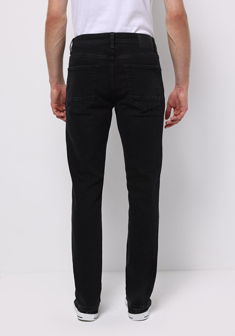 Imagine a Pantaloni De Barbati Albastru Marin Straight Fit 044 Karl Cl1076702