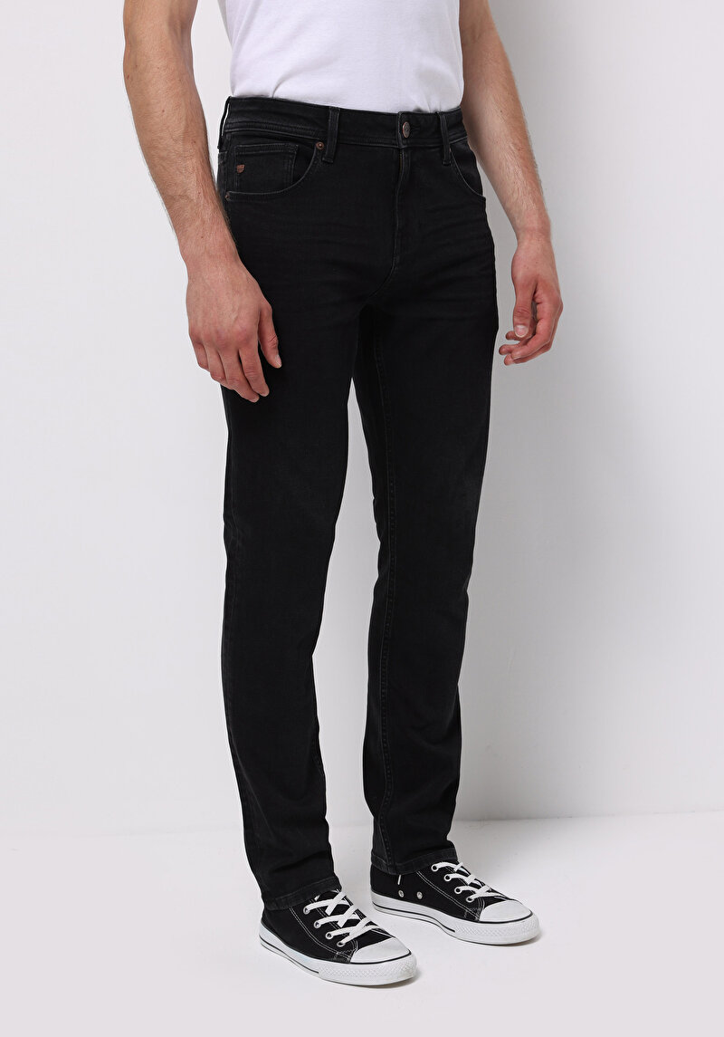 Imagine a Pantaloni De Barbati Albastru Marin Straight Fit 044 Karl Cl1076702