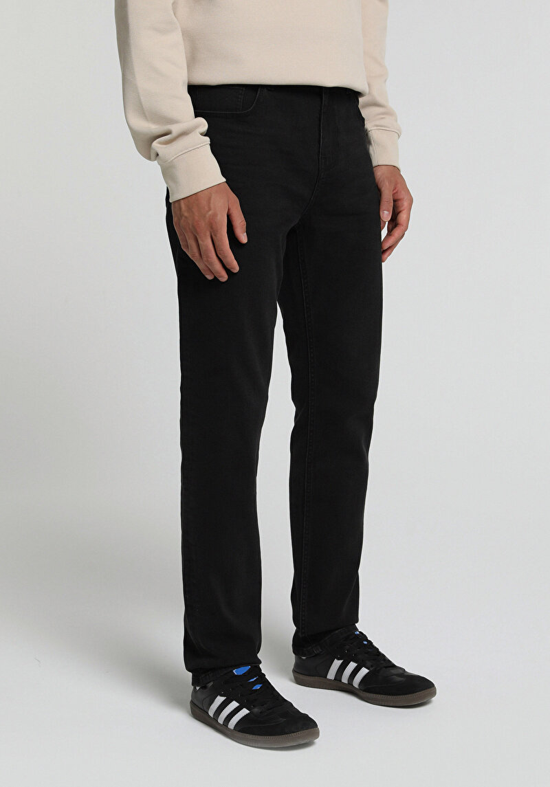 Imagine a Pantaloni De Barbati Albastru Marin Straight Fit 044 Karl Cl1076702