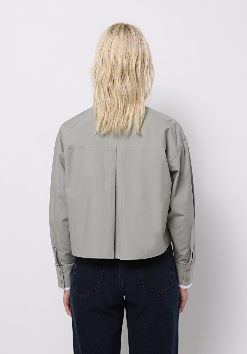 Imagine a Camasa Cu Maneca Lunga De Dama Verde Regular Fit Cl1075574