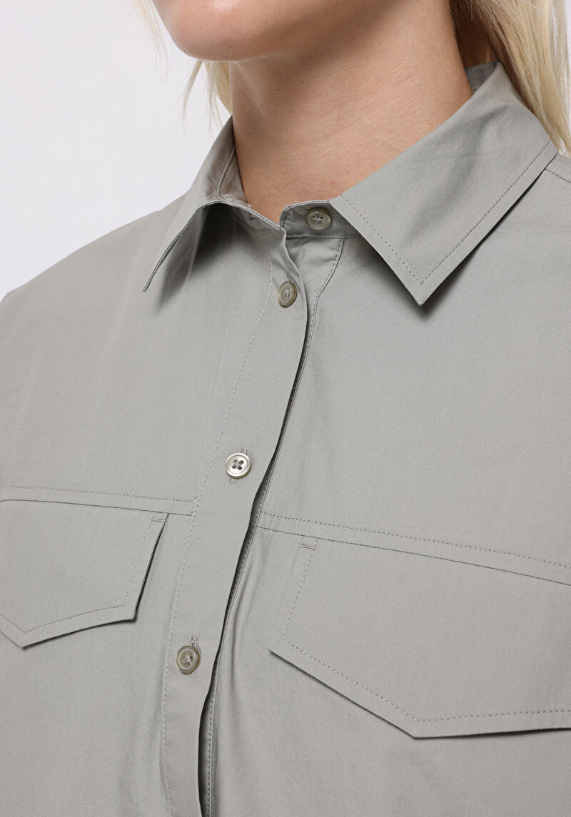 Afișați detalii pentru Camasa Cu Maneca Lunga De Dama Verde Regular Fit  Cl1075574