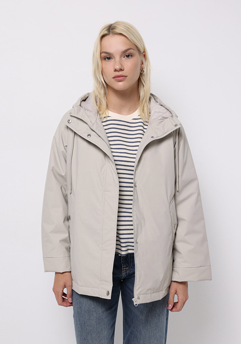 Imagine a Jacheta De Ploaıe De Dama Alb Regular Fit  Cl1075674