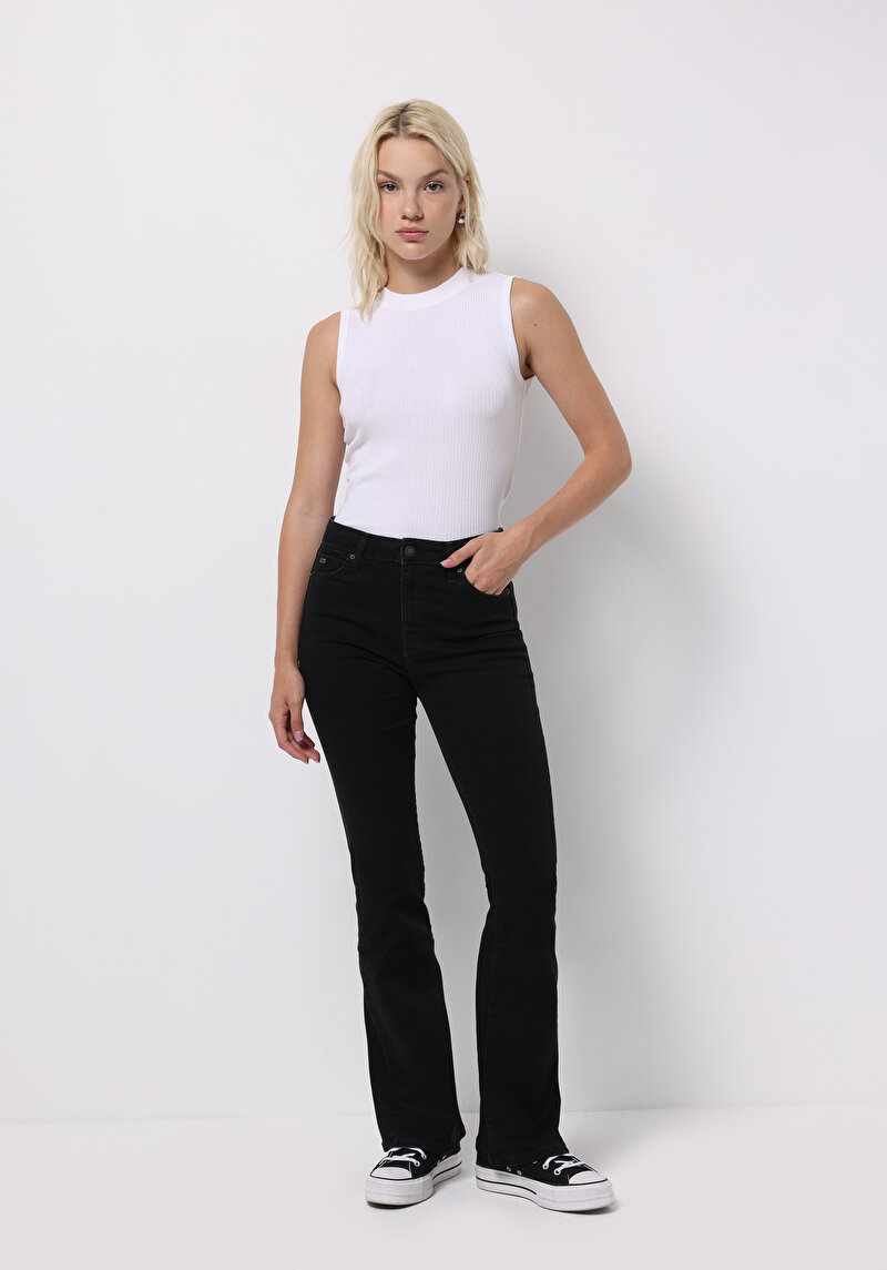 Imagine a Pantaloni De Dama Negru Slim Fit  Cl1076011