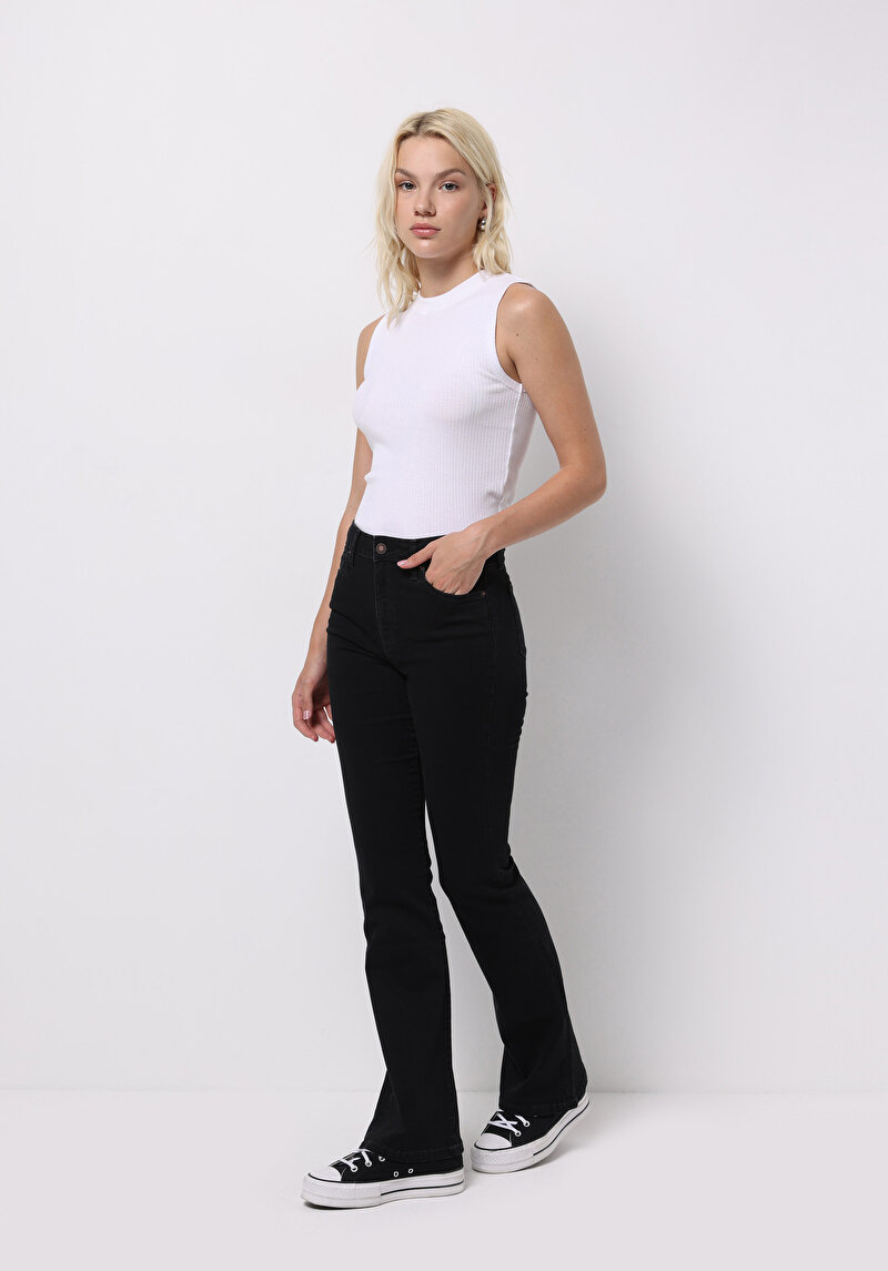 Afișați detalii pentru Pantaloni De Dama Negru Slim Fit  Cl1076011