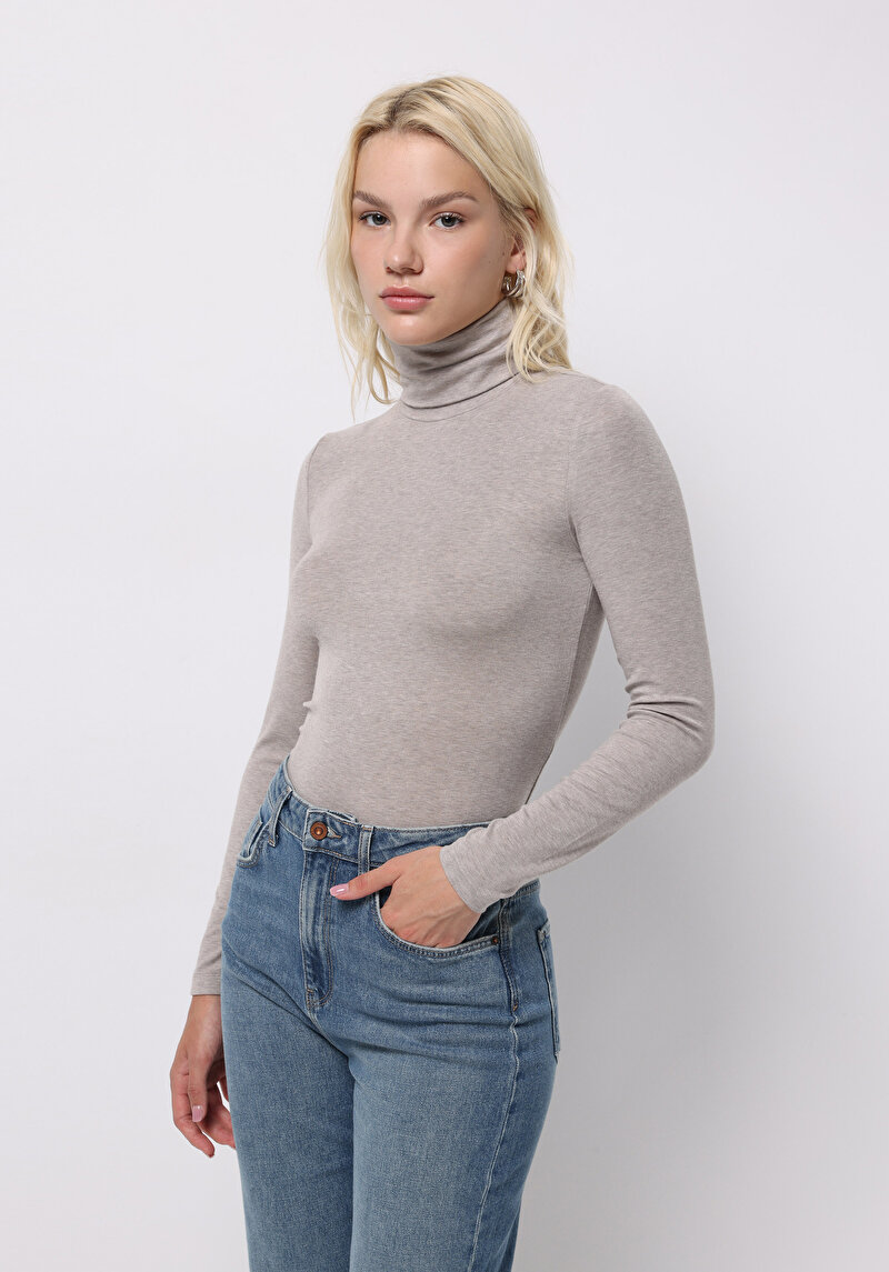 Imagine a Tricou Cu Maneca Lunga De Dama  Slim Fit  Cl1076444