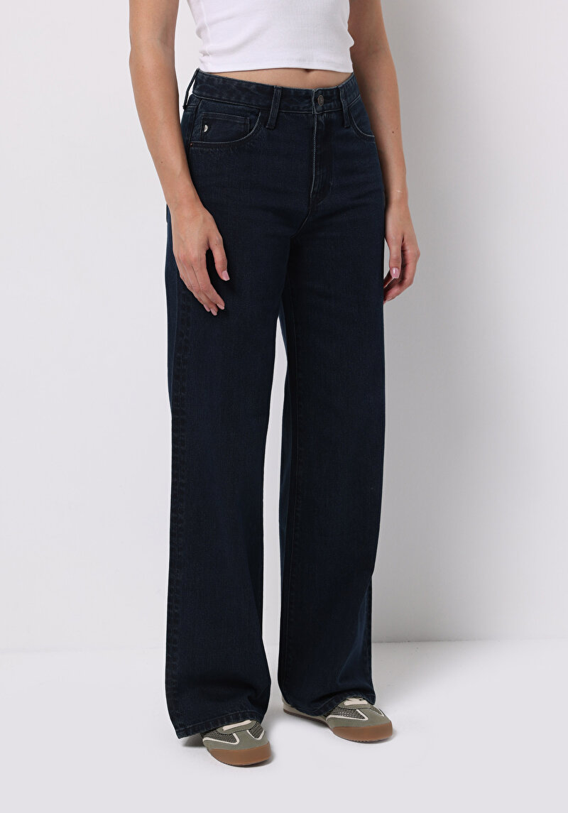 Imagine a Pantaloni De Dama Albastru Inchis Regular Fit 970 Berry Cl1076564