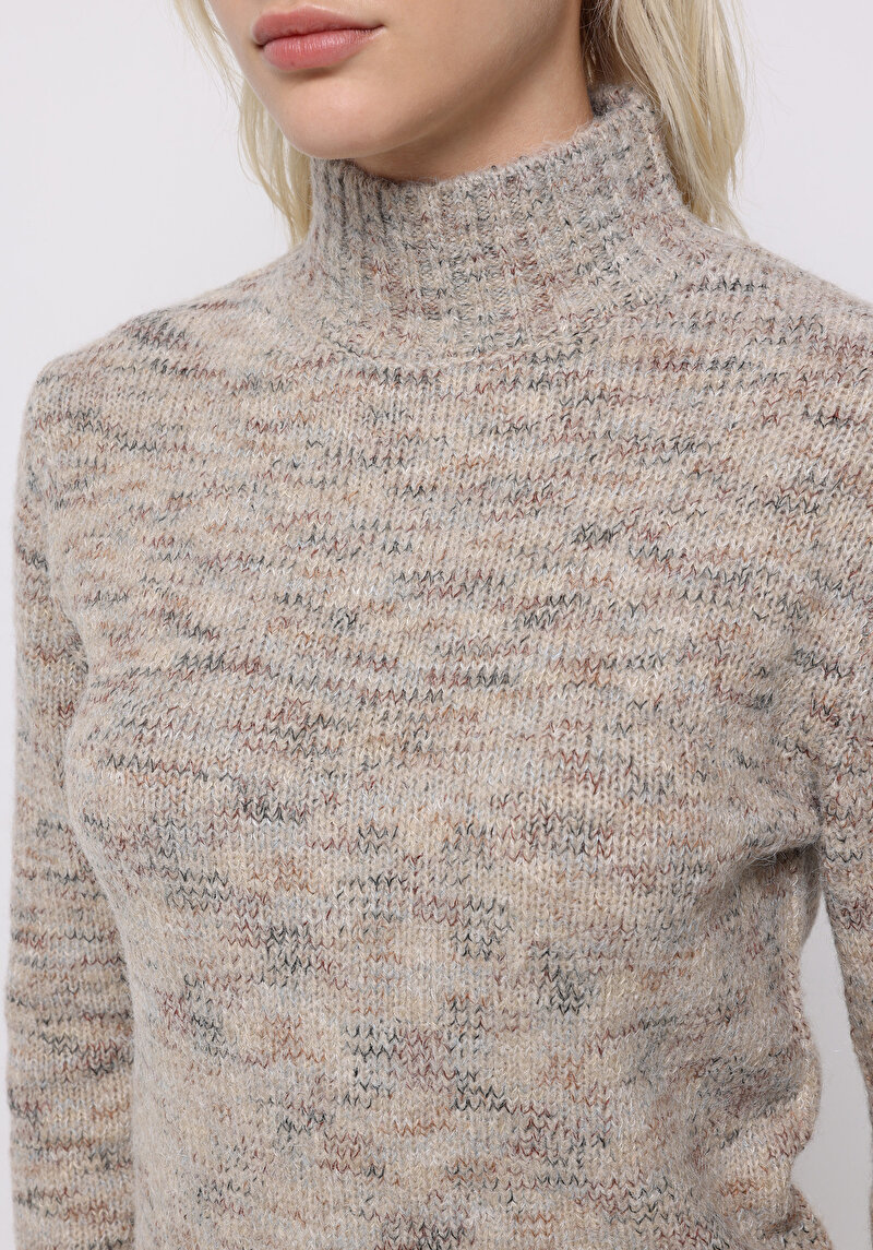 Afișați detalii pentru Pulover De Dama Bej Slim Fit  Cl1076811