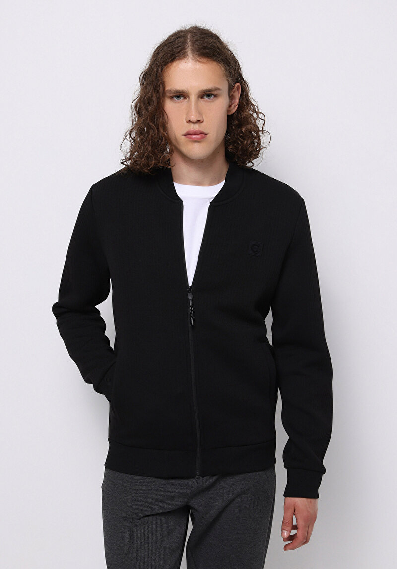 Imagine a Jacheta De Barbati Negru Slim Fit  Cl1075914