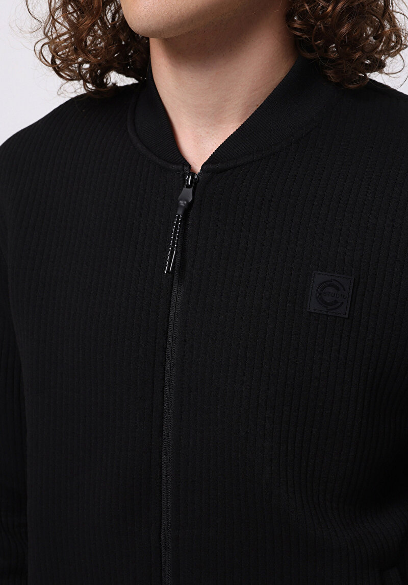 Afișați detalii pentru Jacheta De Barbati Negru Slim Fit  Cl1075914