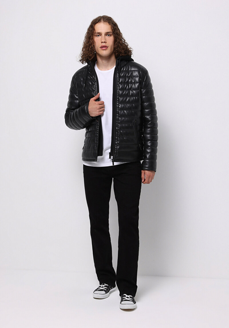 Afișați detalii pentru Jacheta De Barbati Negru Slim Fit  Cl1076211