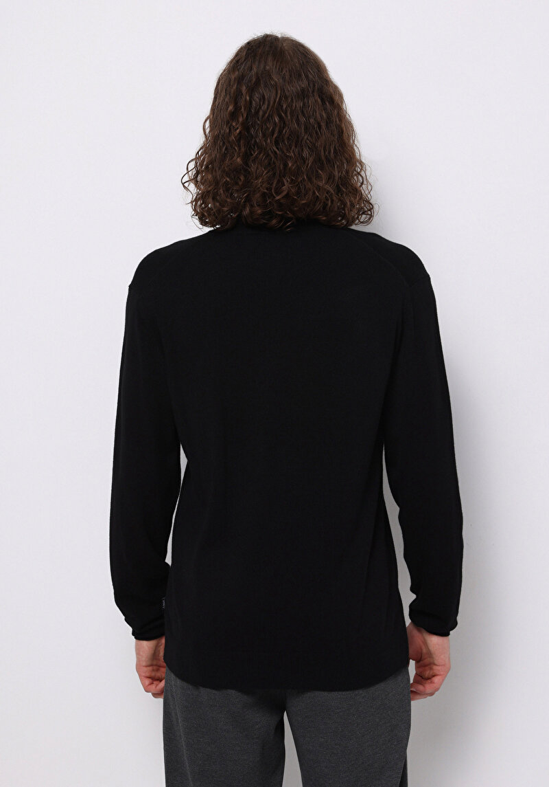 Imagine a Pulover De Barbati Negru Regular Fit Cl1077102