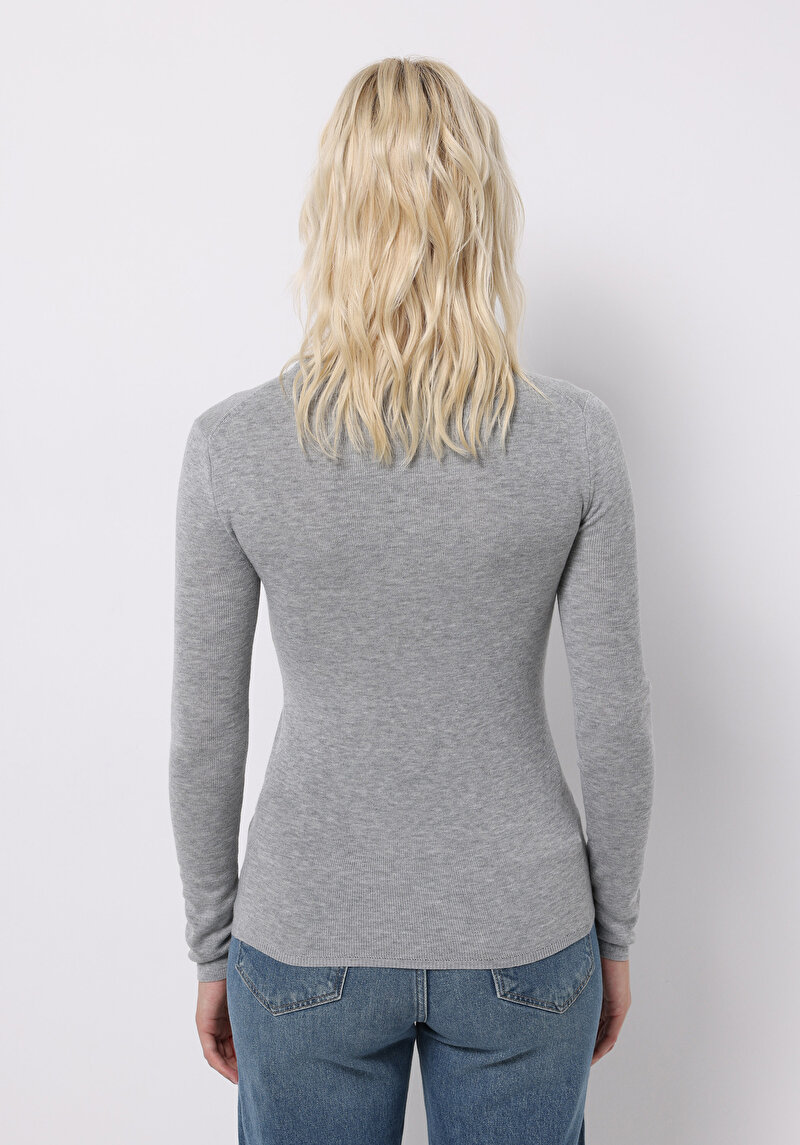 Imagine a Pulover De Dama Gri Slim Fit Cl1075196