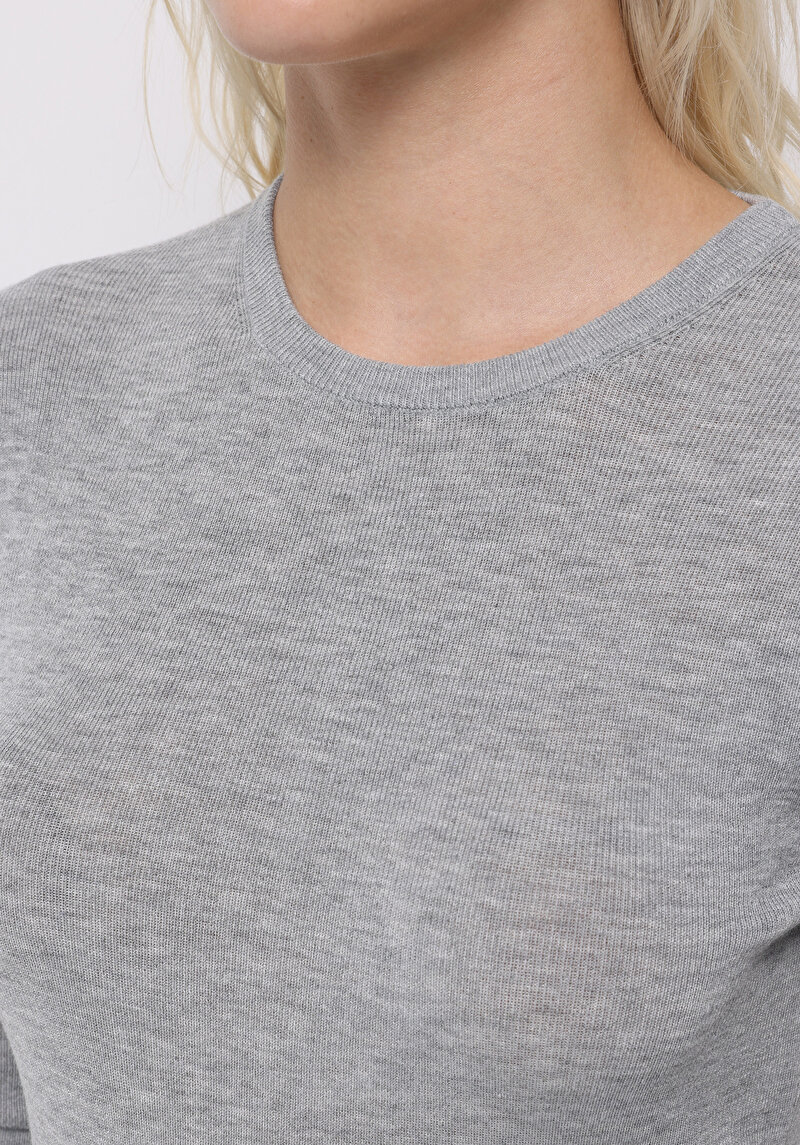 Imagine a Pulover De Dama Gri Slim Fit Cl1075196