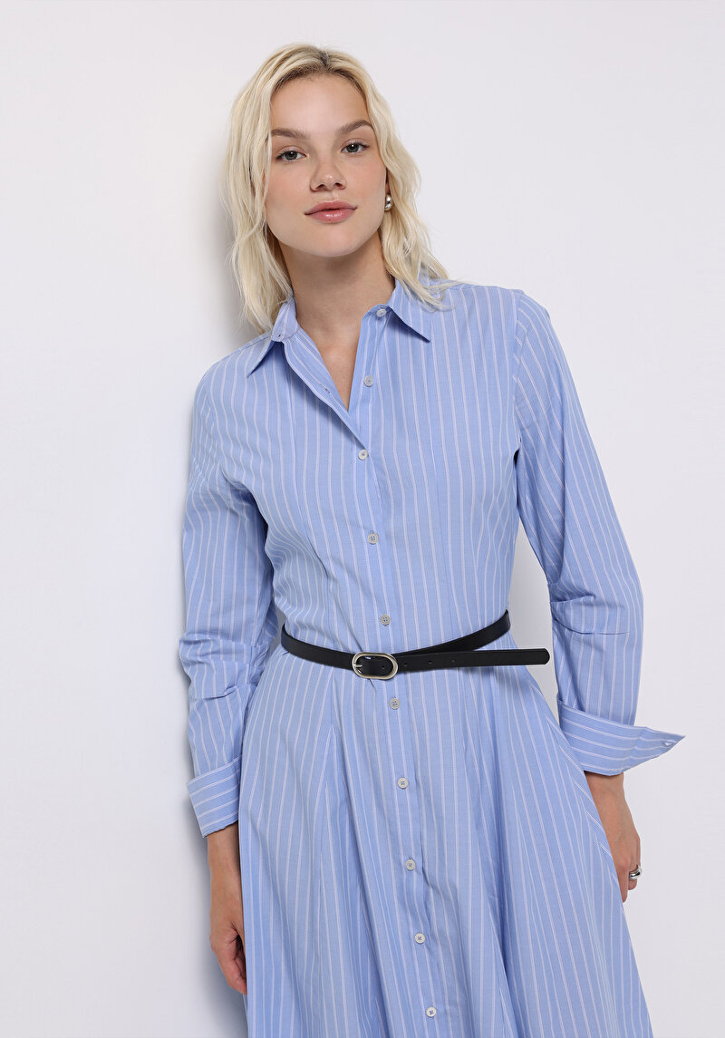 Imagine a Rochie De Dama Albastru Regular Fit Cl1075584