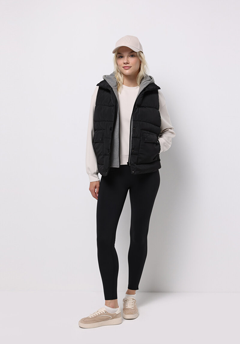 Afișați detalii pentru Vesta De Dama Negru Regular Fit  Cl1075669