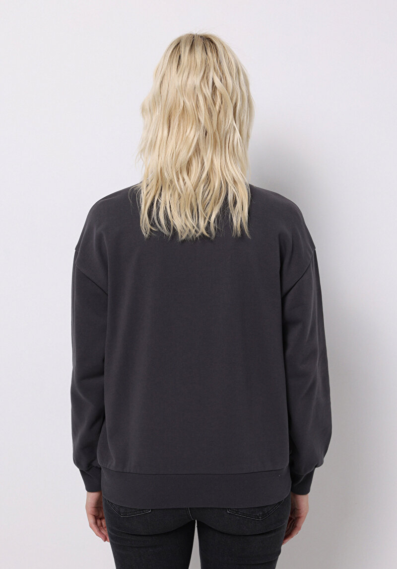 Afișați detalii pentru Hanorac / Bluza De Dama Antracit Regular Fit  Cl1075943