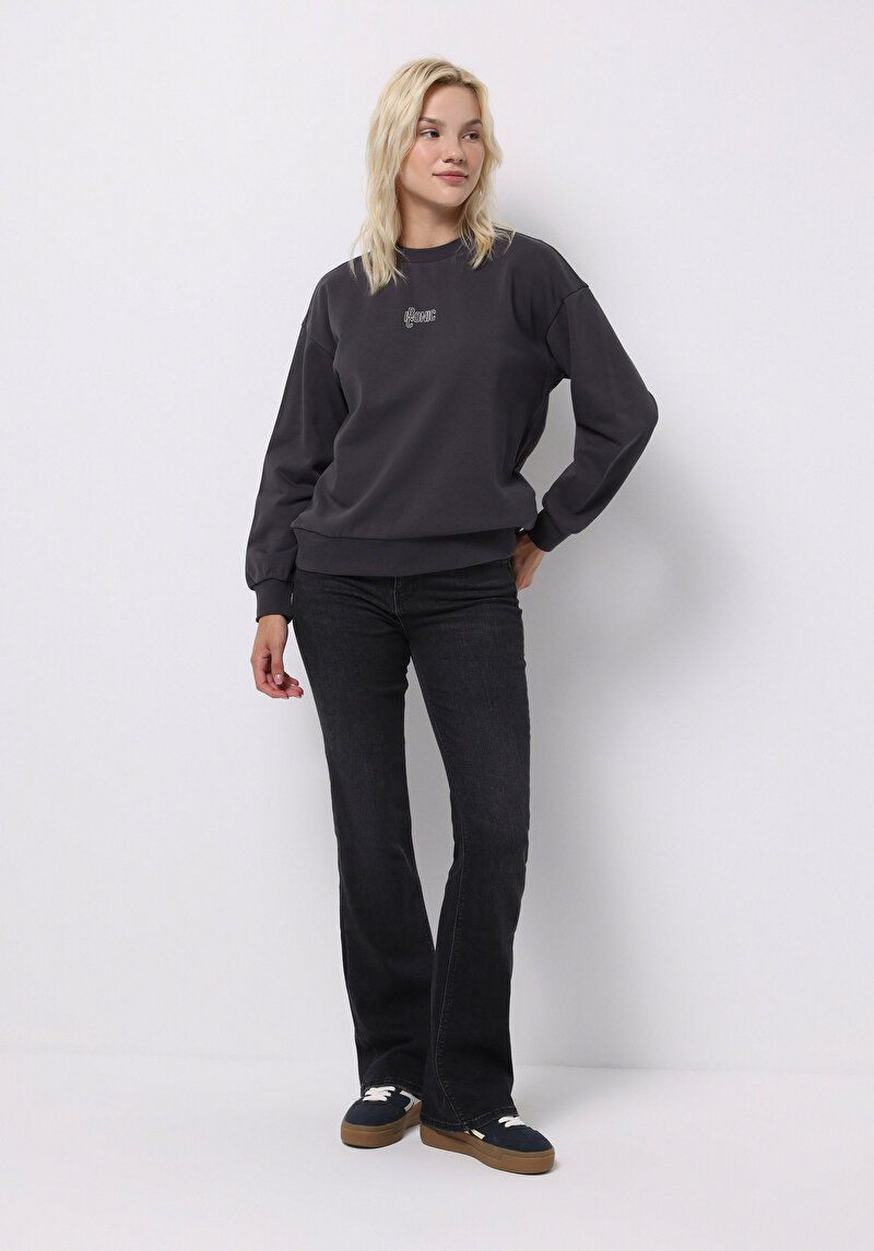 Afișați detalii pentru Hanorac / Bluza De Dama Antracit Regular Fit  Cl1075943