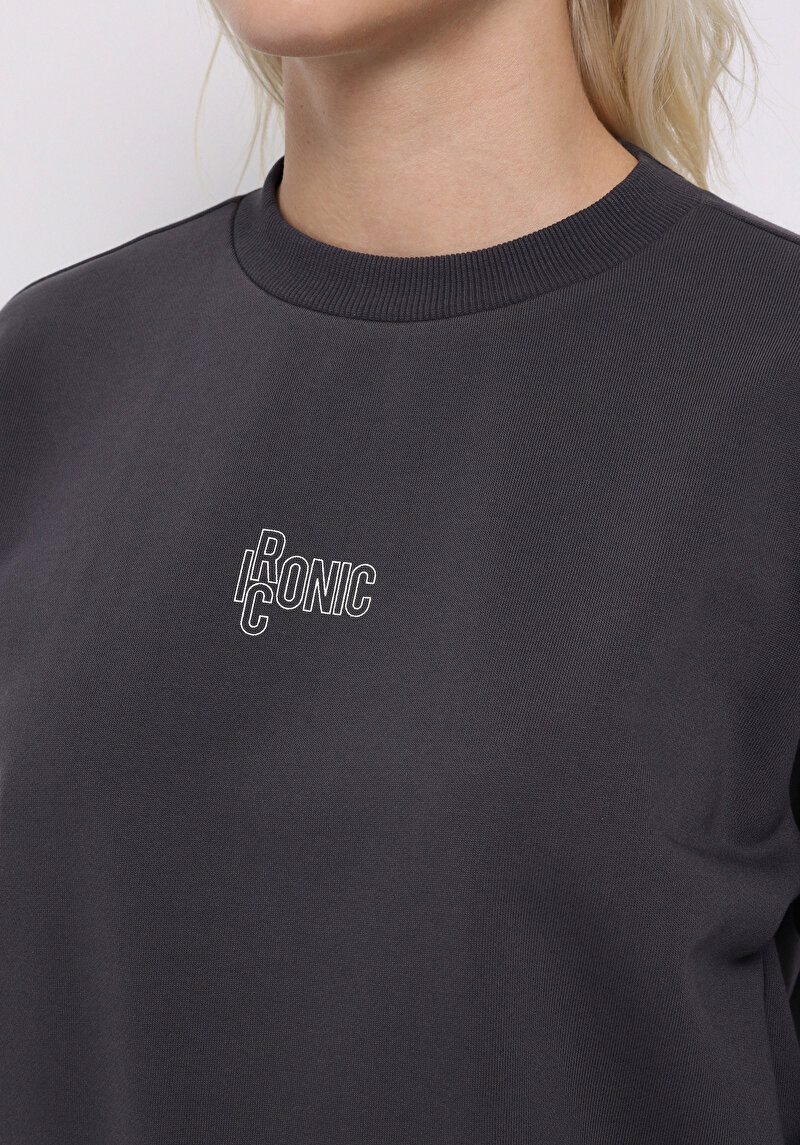 Afișați detalii pentru Hanorac / Bluza De Dama Antracit Regular Fit  Cl1075943