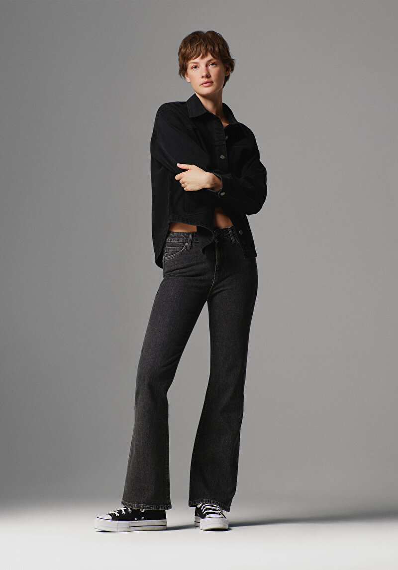 Imagine a Pantaloni De Dama Negru Regular Fit 791 Monica Cl1075959