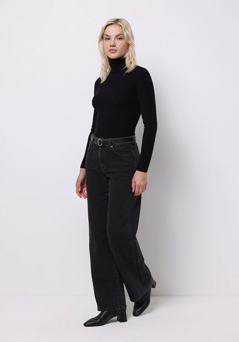 Afișați detalii pentru Pantaloni De Dama Negru Regular Fit 970 Berry Cl1076103