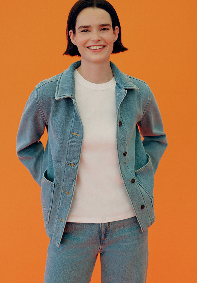 Imagine a Jacheta De Dama Albastru Regular Fit  Cl1076229