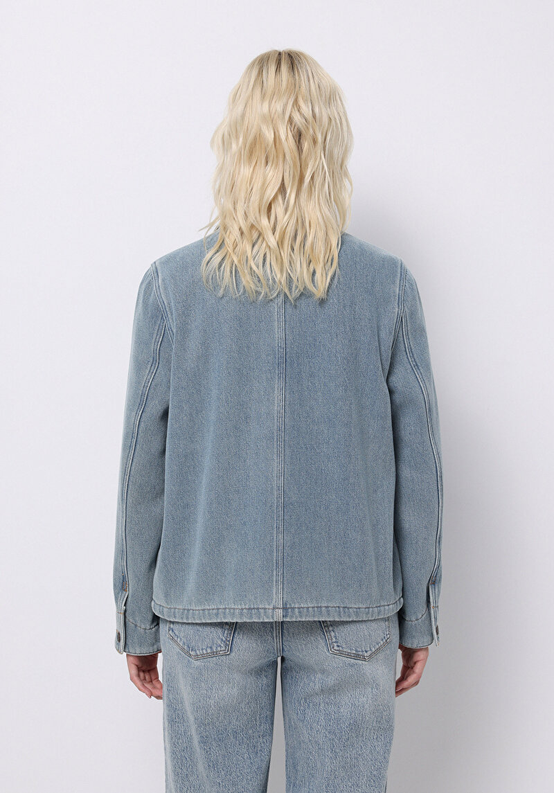 Imagine a Jacheta De Dama Albastru Regular Fit Cl1076229