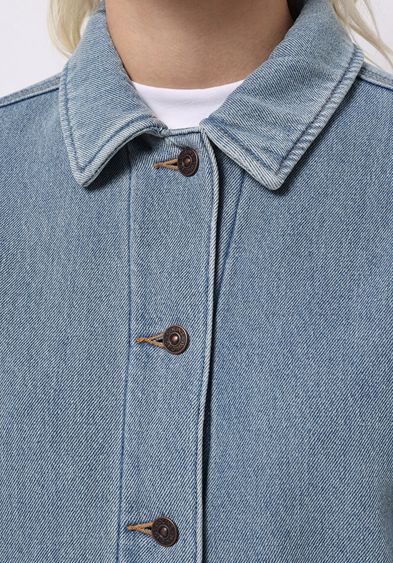 Afișați detalii pentru Jacheta De Dama Albastru Regular Fit  Cl1076229