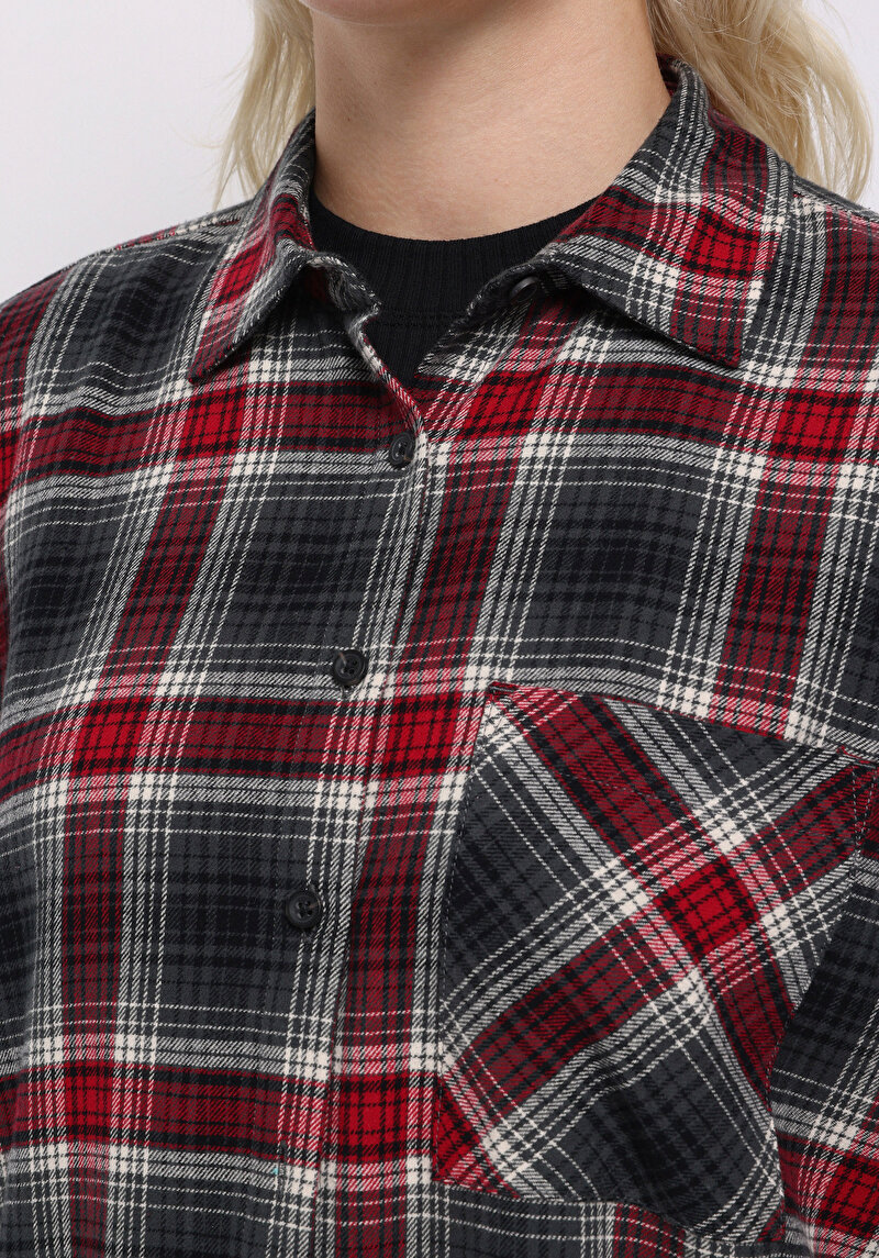 Afișați detalii pentru Camasa Cu Maneca Lunga De Dama Bordo Regular Fit  Cl1075216