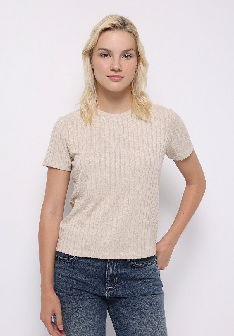 Imagine a Pulover Cu Mâneci Scurte De Dama Regular Fit Cl1075546