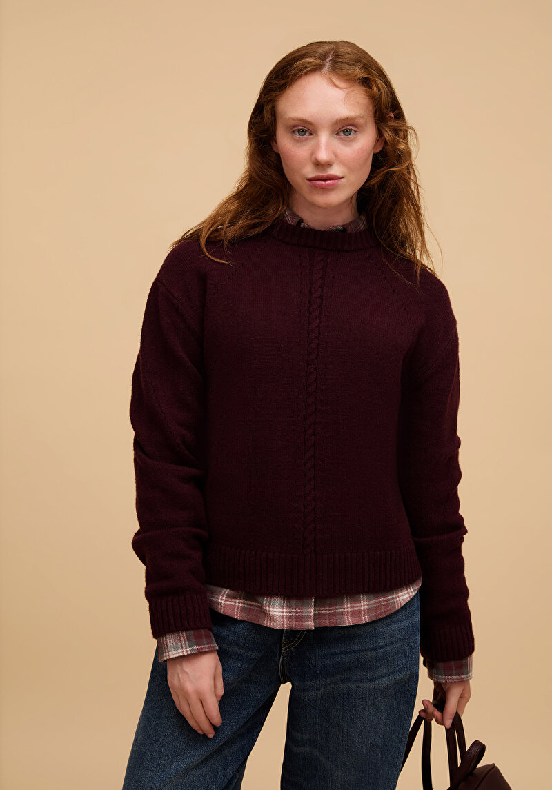 Imagine a Pulover De Dama Mov Regular Fit Cl1076631