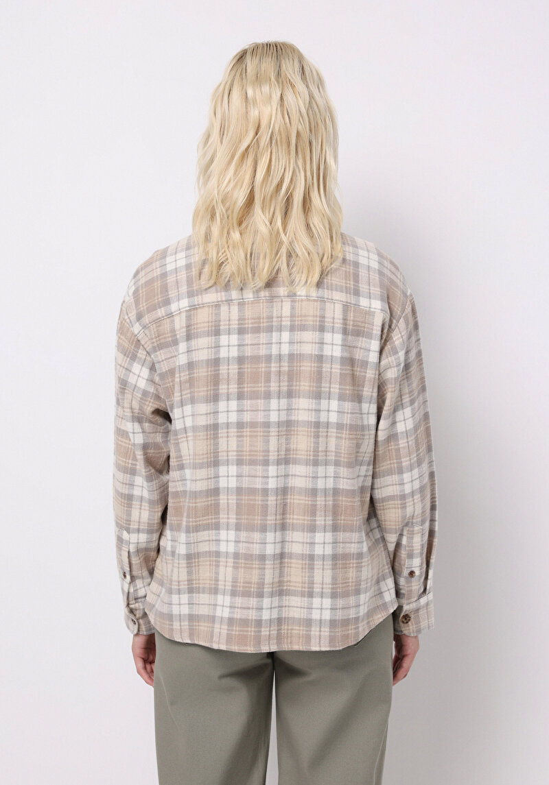 Afișați detalii pentru Camasa Cu Maneca Lunga De Dama Bej Regular Fit  Cl1076686