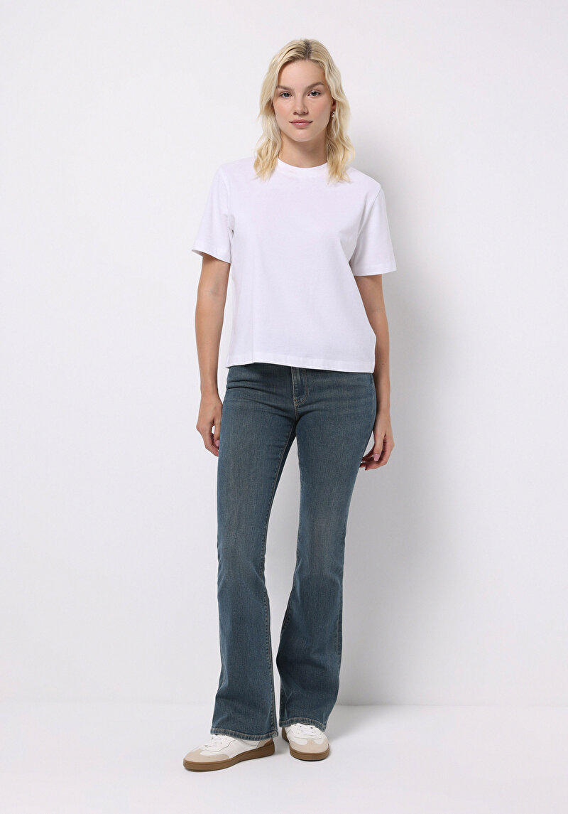 Imagine a Pantaloni De Dama Albastru Slim Fit  Cl1076860