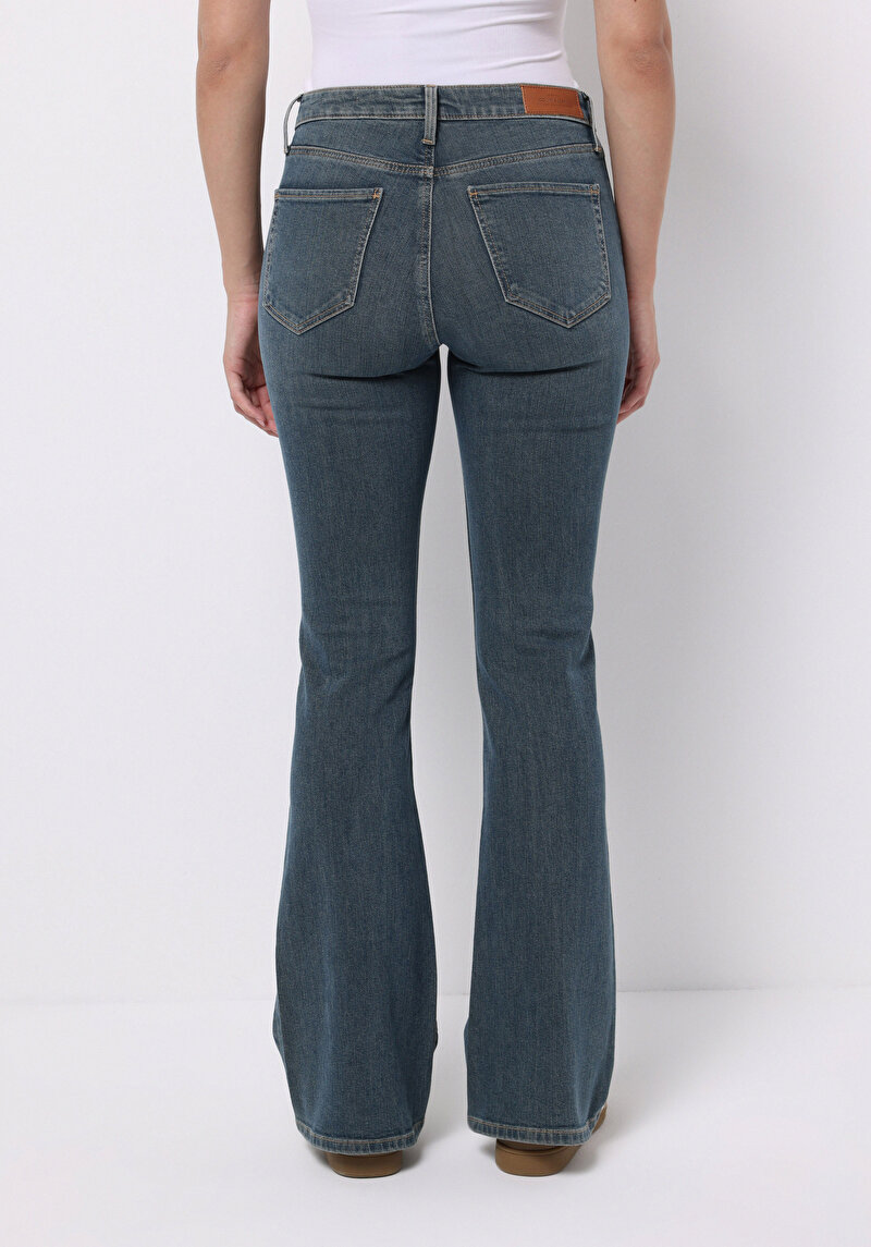 Afișați detalii pentru Pantaloni De Dama Albastru Slim Fit  Cl1076860