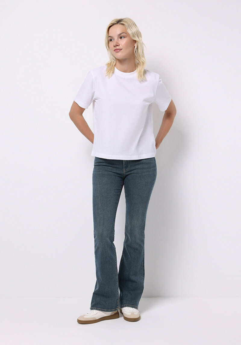 Afișați detalii pentru Pantaloni De Dama Albastru Slim Fit  Cl1076860