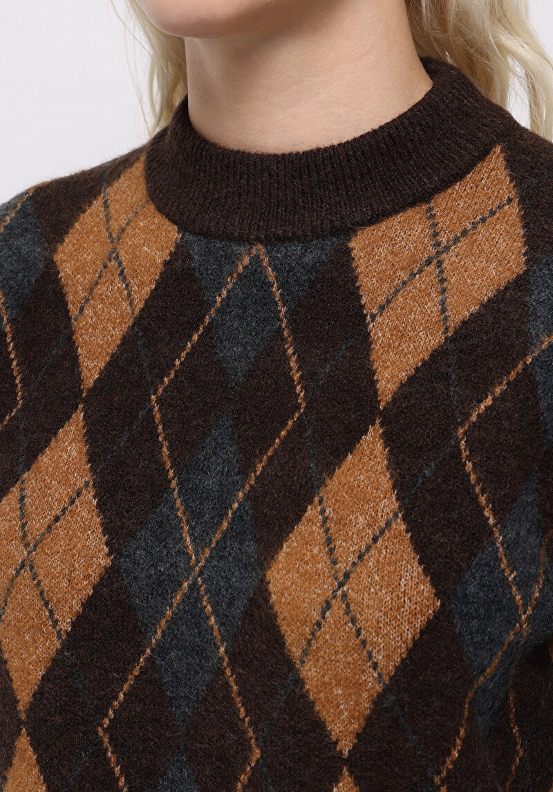 Afișați detalii pentru Pulover De Dama Maro Regular Fit  Cl1076873