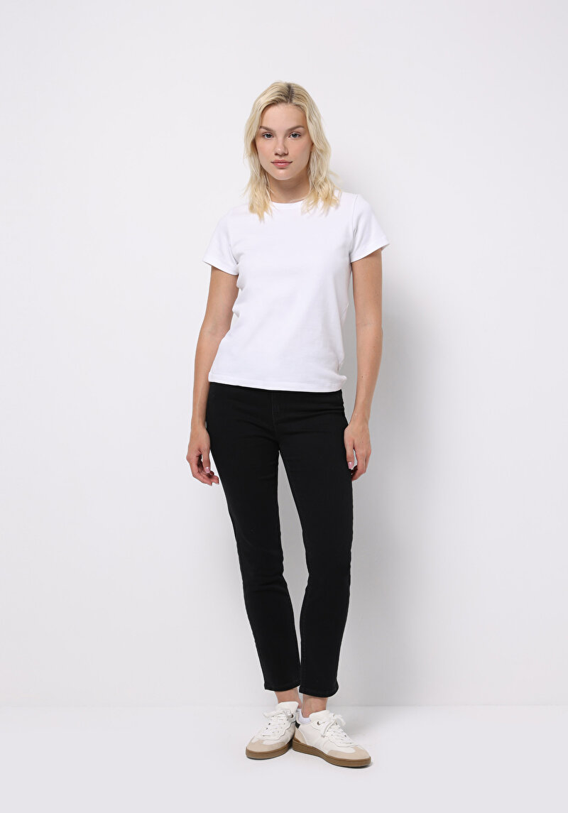 Imagine a Pantaloni De Dama Negru Slim Fit 703 Carla Cl1076010