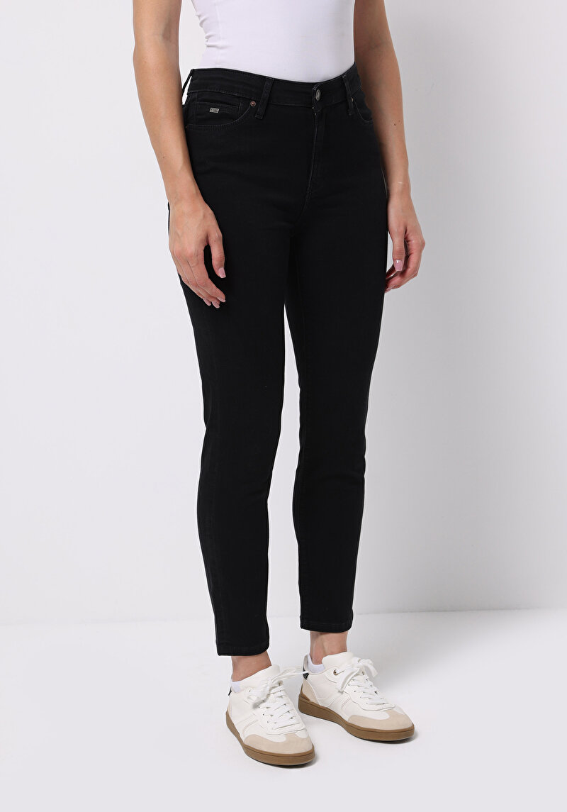 Afișați detalii pentru Pantaloni De Dama Negru Slim Fit 703 Carla Cl1076010